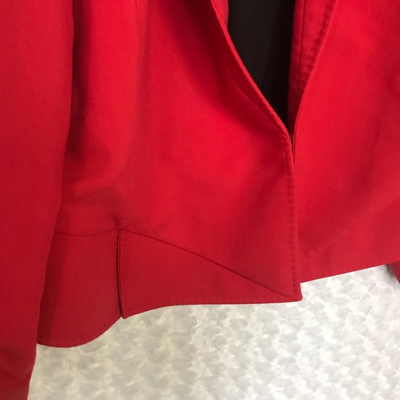 Eloquii Red Ponte Lined Blazer Plus Size 24 - Picture 5 of 7